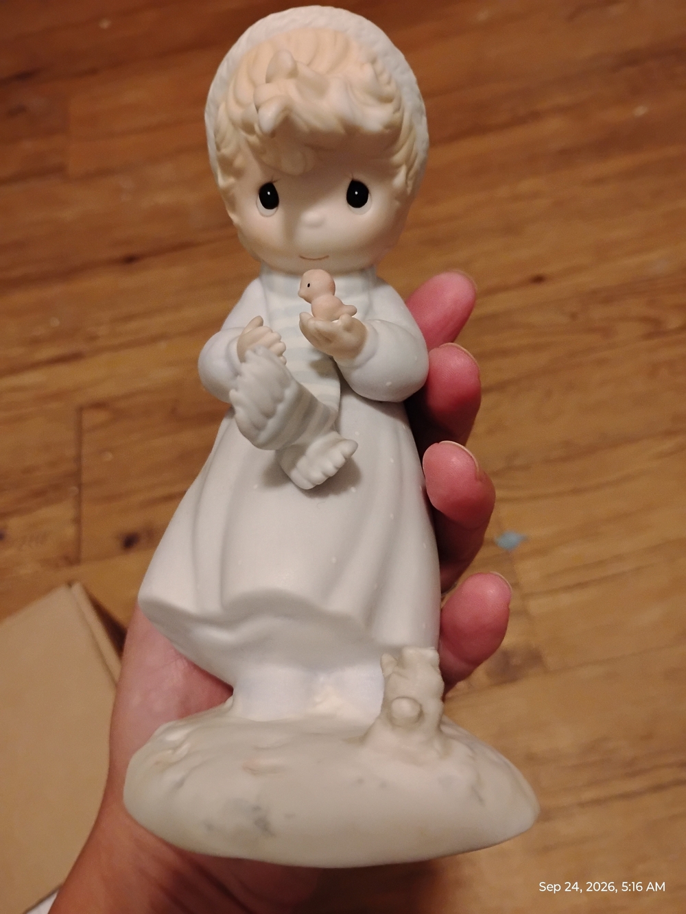 Precious Moments Winter's Song Porcelain Figurine White